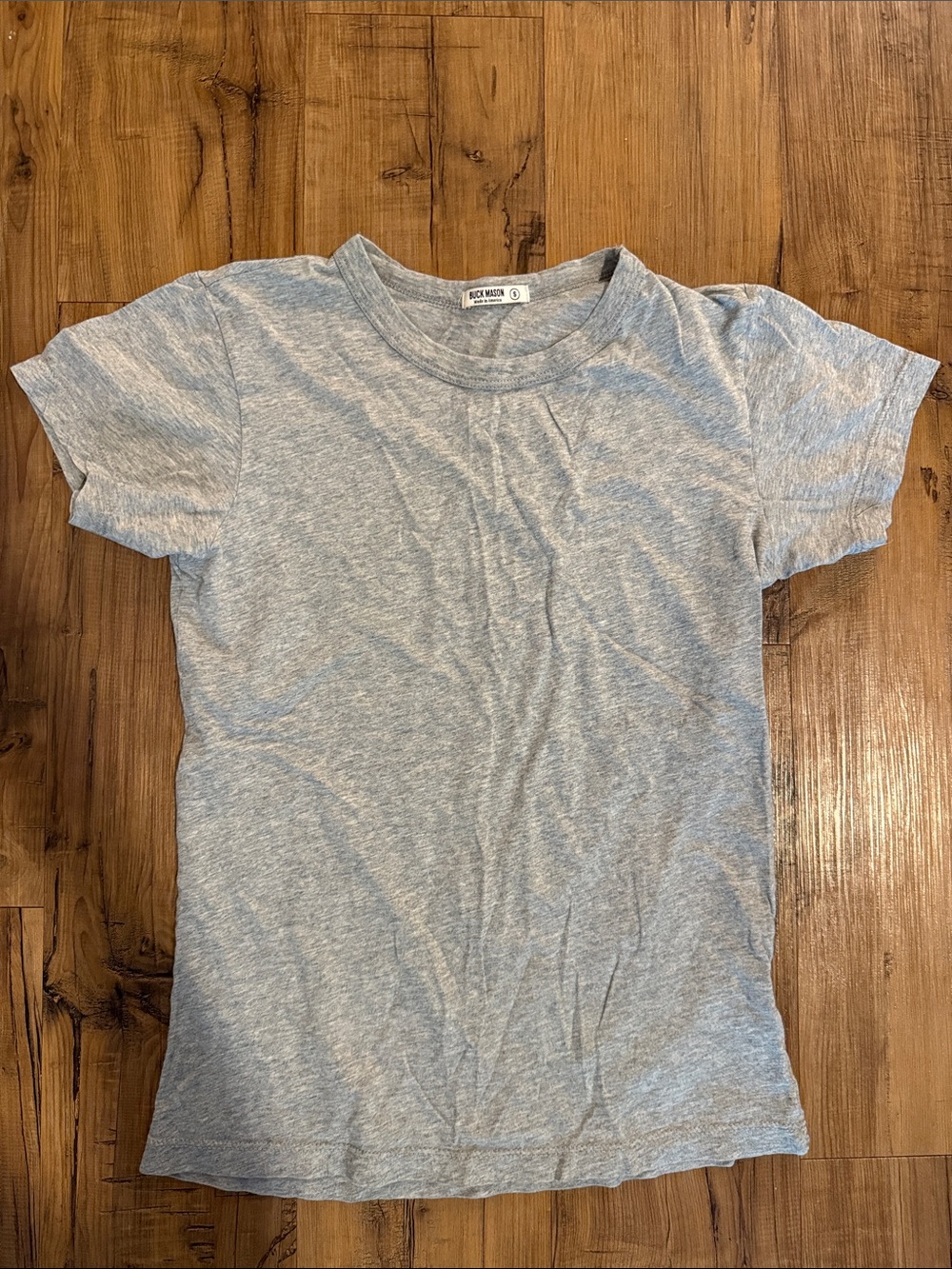 Buck Mason Kids Heather Gray Short Sleeve Tee